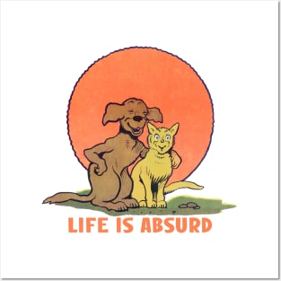 Life Is Absurd / Existentialist Meme Design Posters and Art